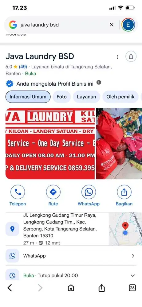 Dibutuhkan tukang setrika (gosok)