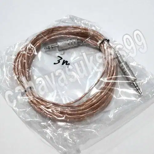 Kabel Audio Konektor 3 Meter Connector Speaker Music Stereo Cable