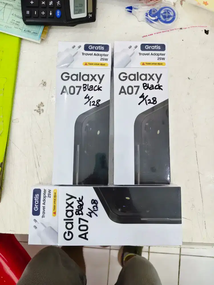 Samsung A07 4/128 Neww segel free adaptor