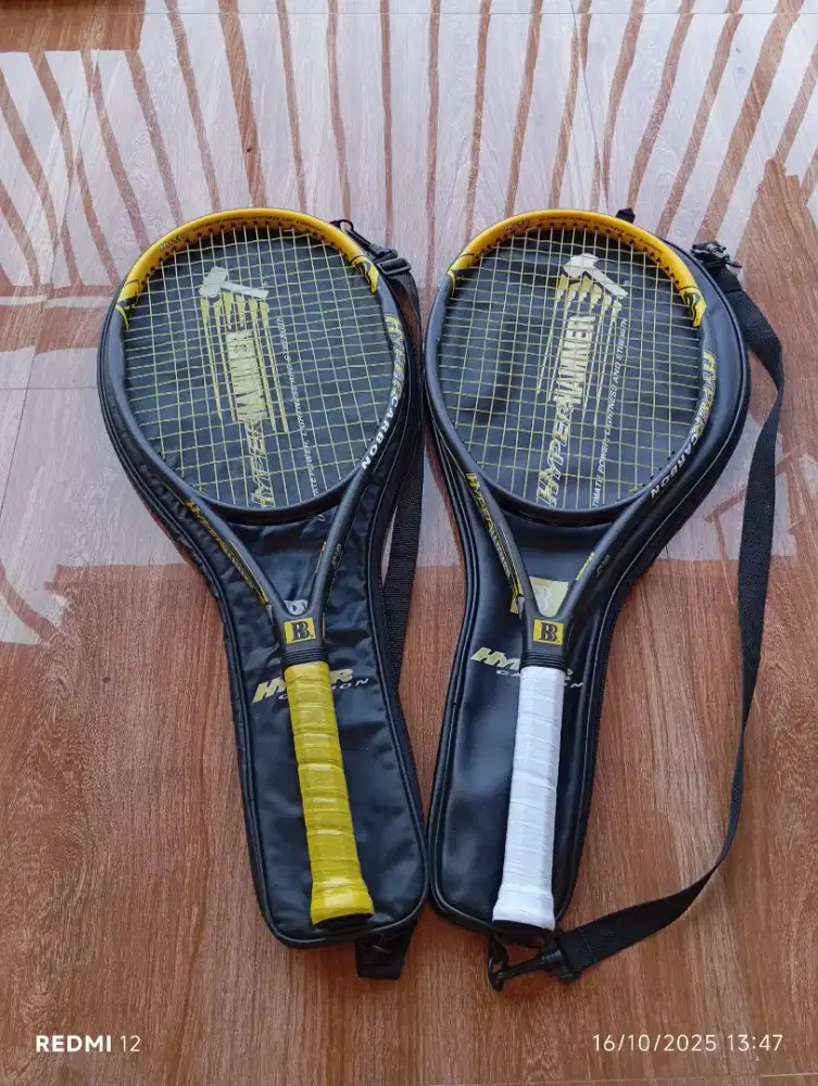 Raket tenis bbecker hyper hammer carbon bekas ori