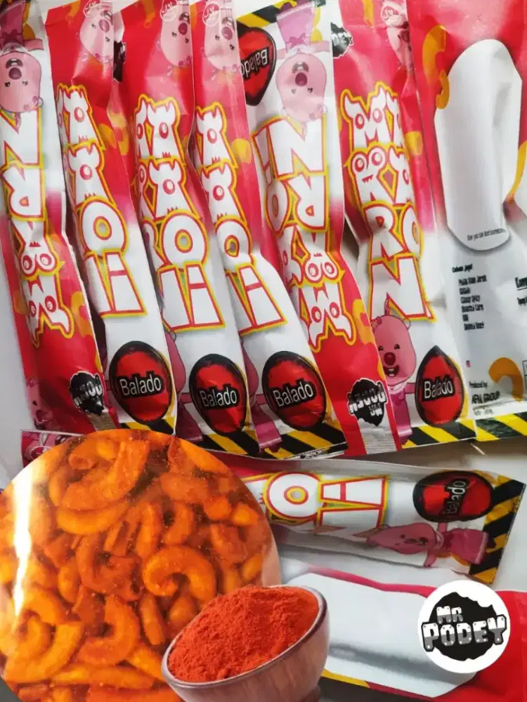 Makaroni mix rasa bebas pilih rasa balado clasi spacy sapi panggang