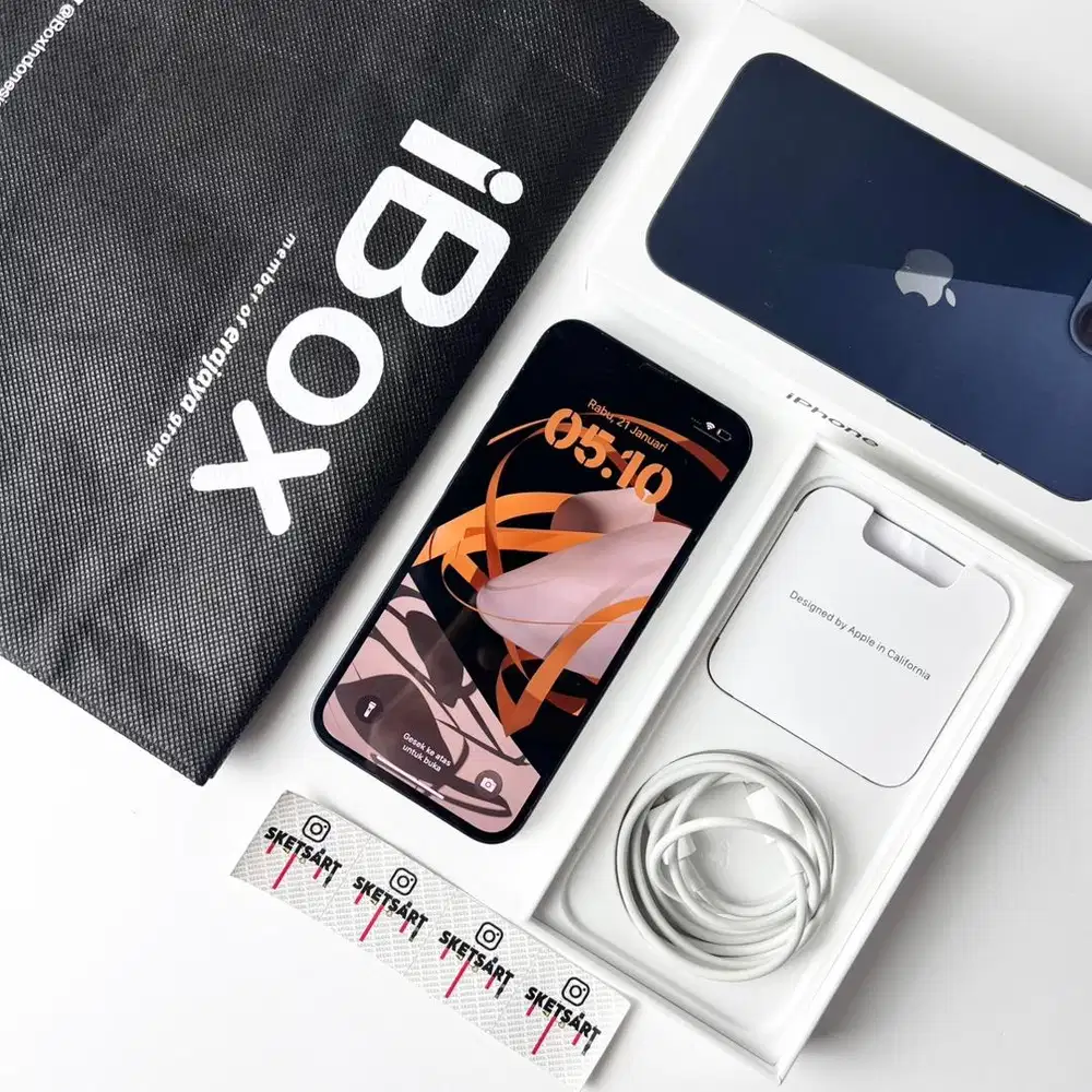 iPhone 13 128gb Black Garansi iBox July 2026 Battery Health 95%