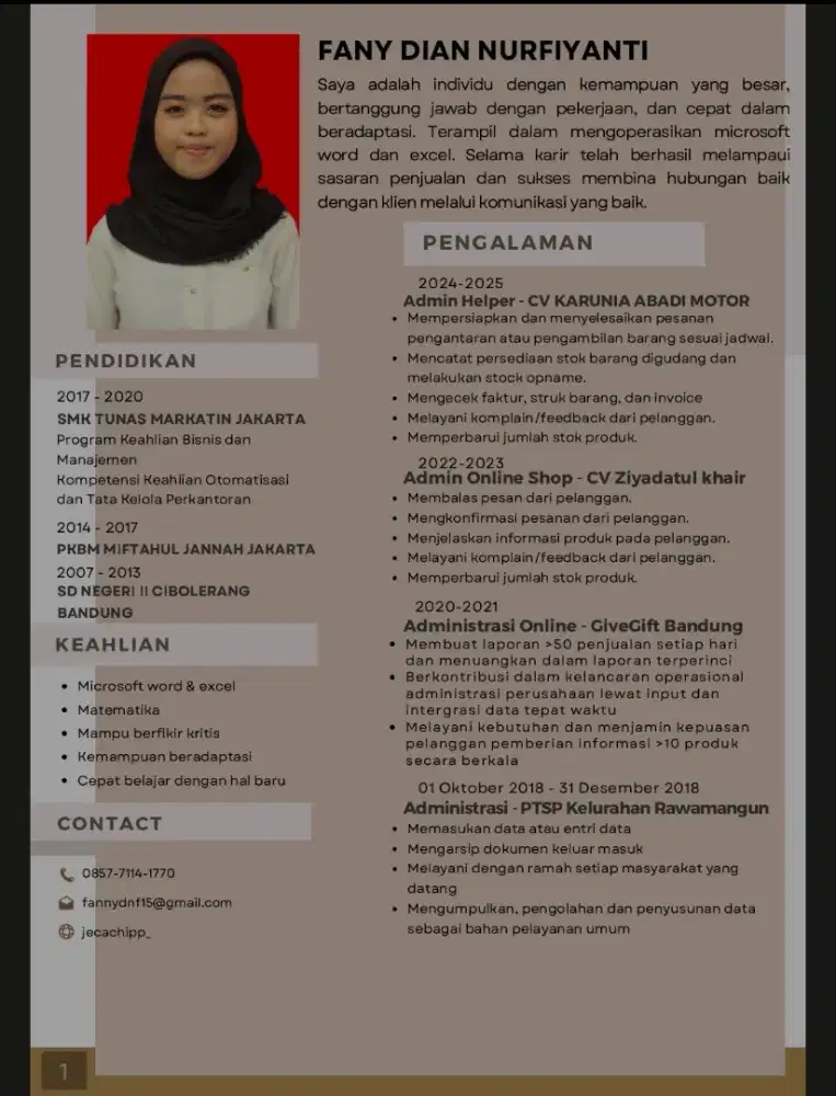 Info lowongan kerja part time/freelance