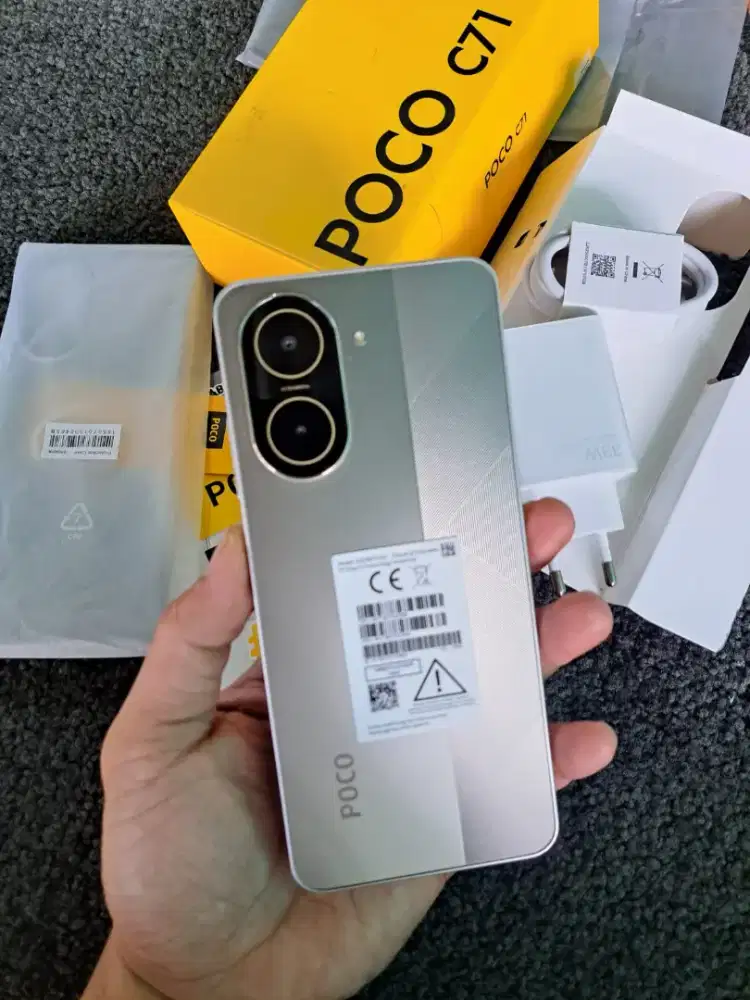 Poco C71 ram 4+4/128 mulus like new open box aja