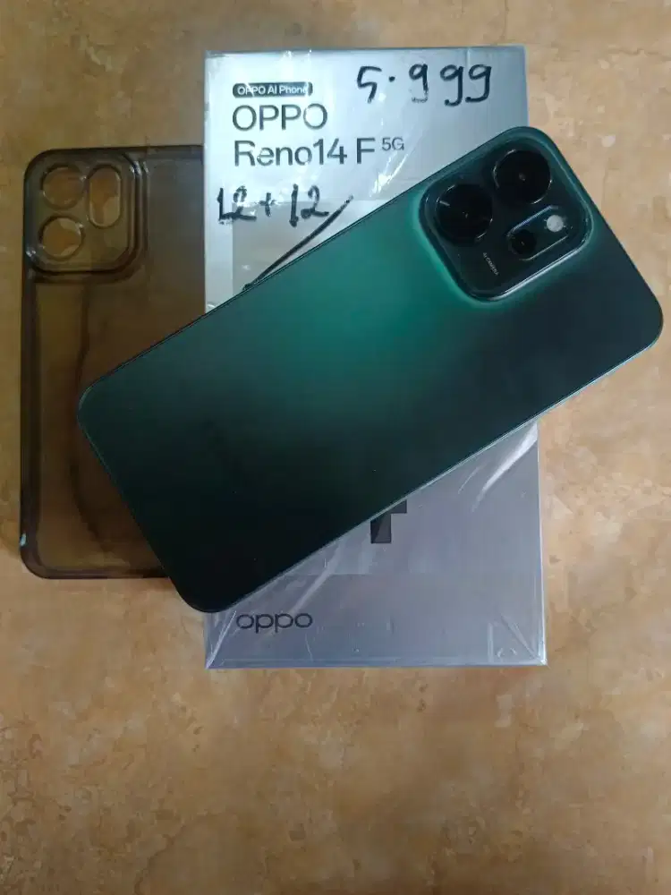 Jual Oppo Reno 14F 5G ram12/256 kondisi mulus
Garansi smp 24/08/2026