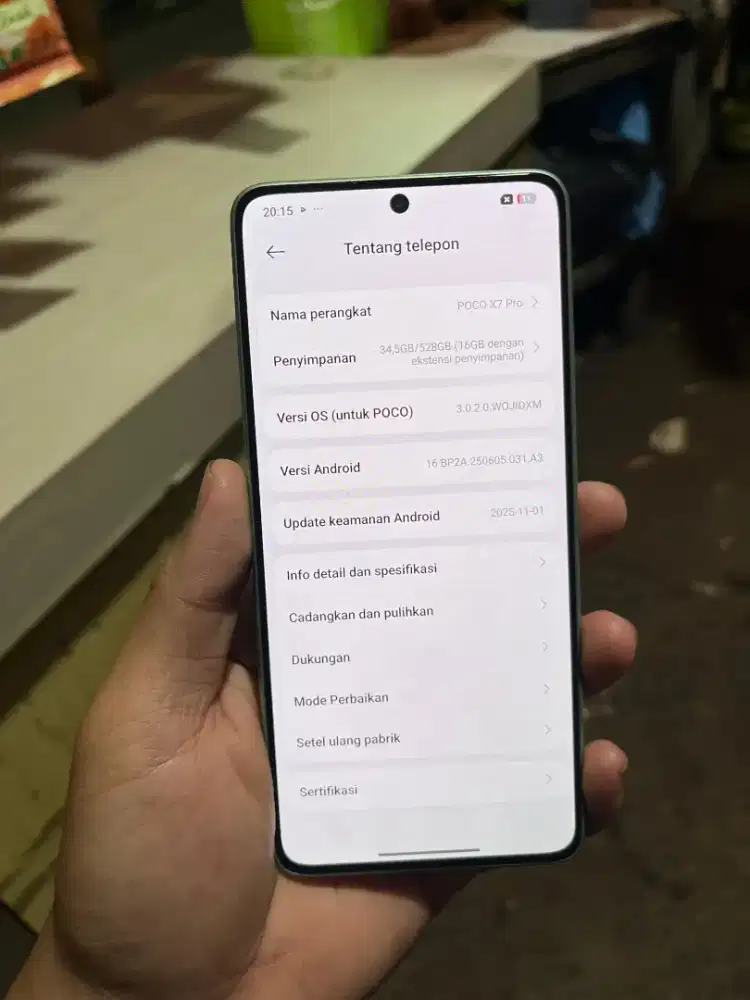 POCO X7PRO Ram 12/528