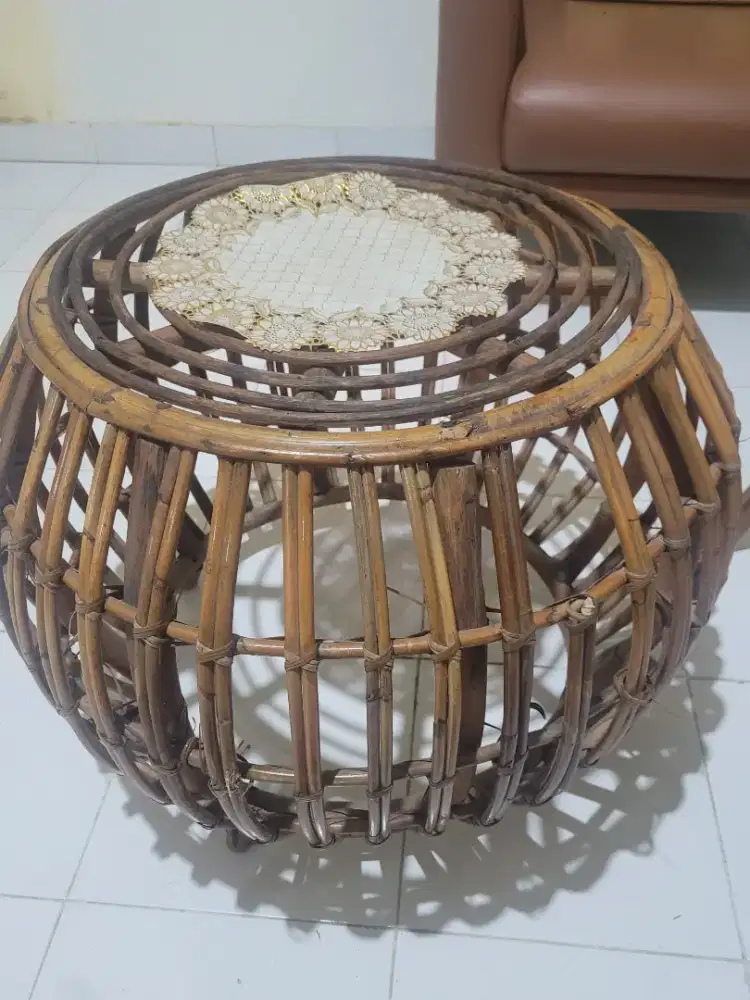 Meja rotan jual murah