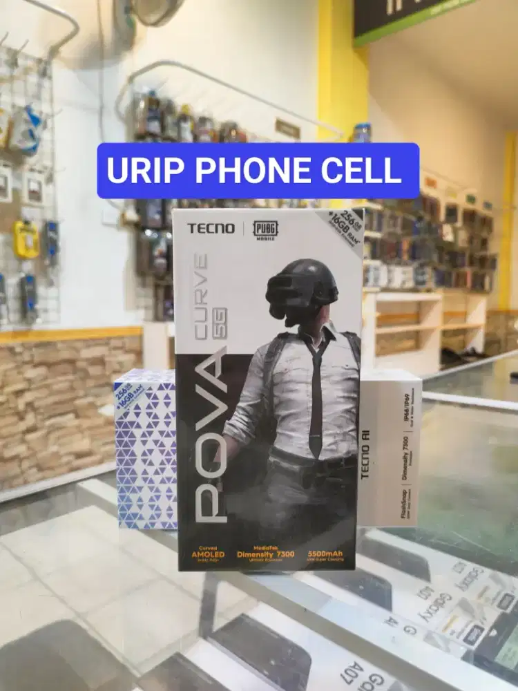TECNO POVA Curve 8/256 promo+bonus cash & credit garansi Resmi