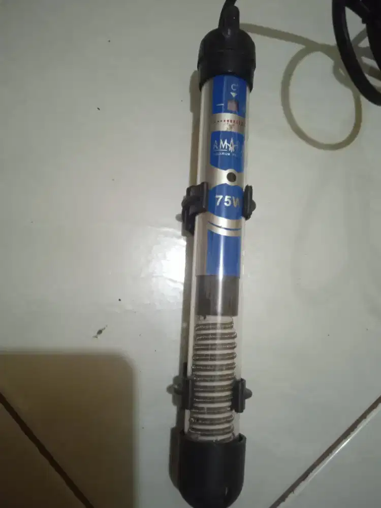 Aquarium Heater ( Penghangat Air Aquarium), merk Amara 75 watt,