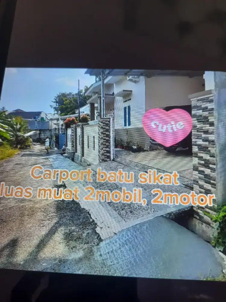 Dijual Rumah Minimalis modern Hook  Bonus 6 Tiitik CCTV