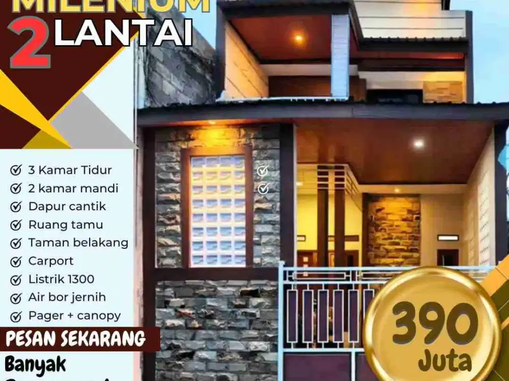 rumah milenial 2lt 300jtan mepet pakal Surabaya barat