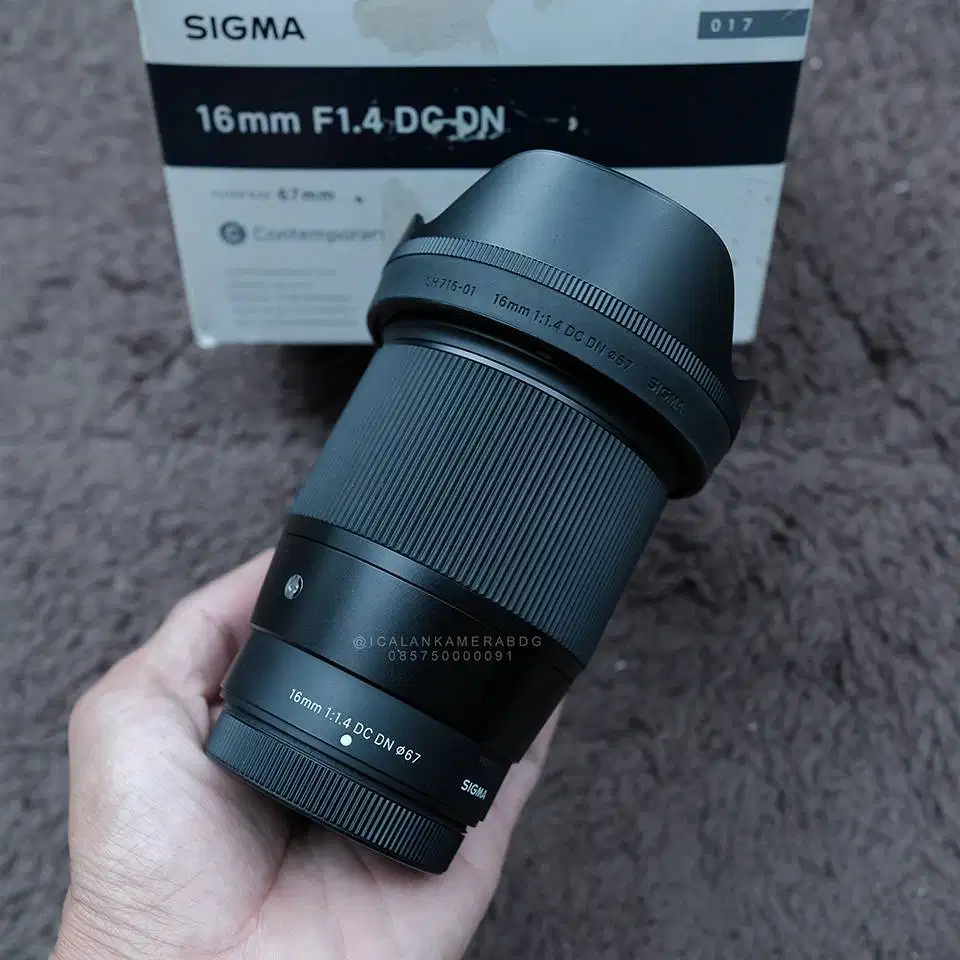 Sigma 16mm F1.4 DC DN Contemporary For Fujifilm X Mount Like New