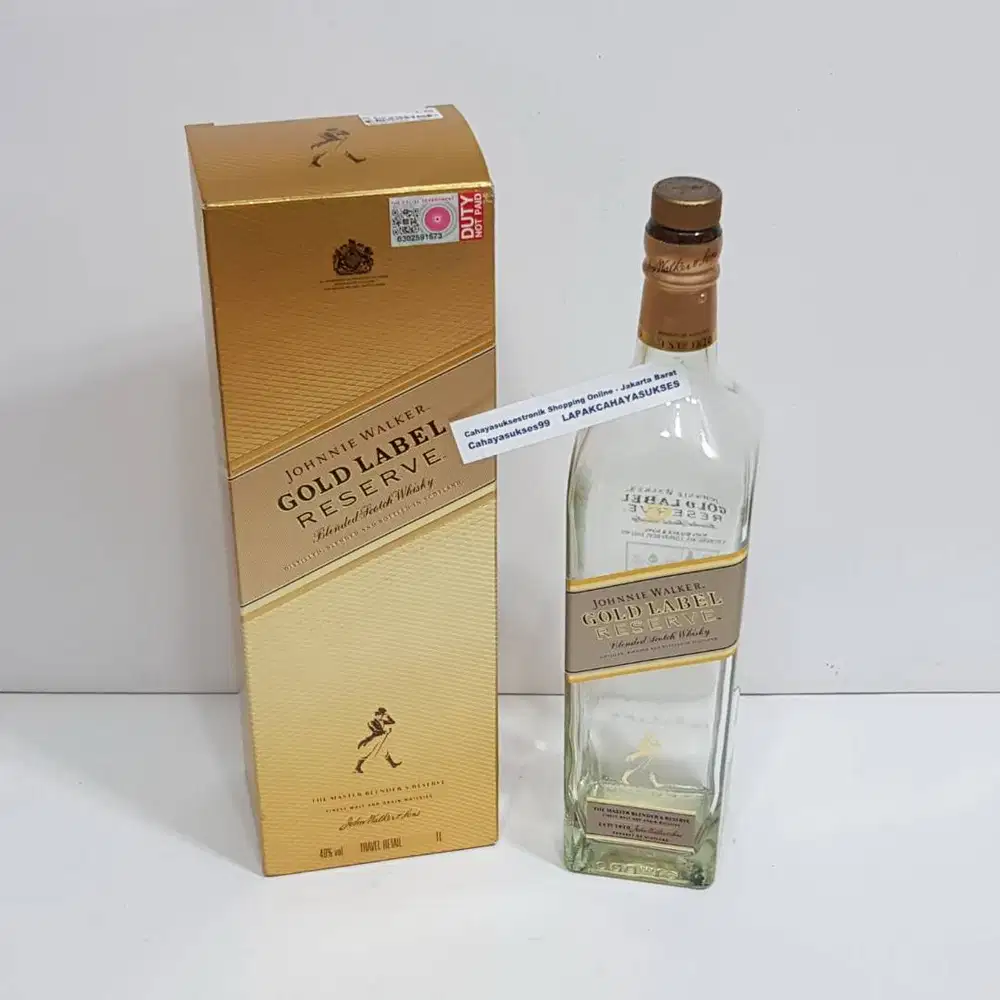 Botol Kosong Joni JW Gold Label Koleksi Hiasan Dekorasi Kamar Antik