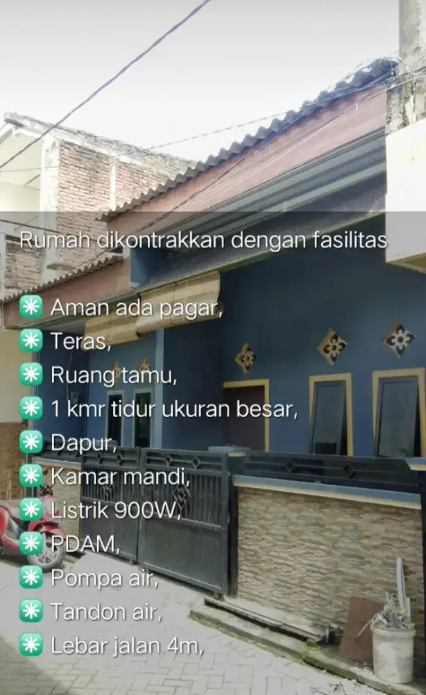 Rumah dikontrakan bersih siap huni
