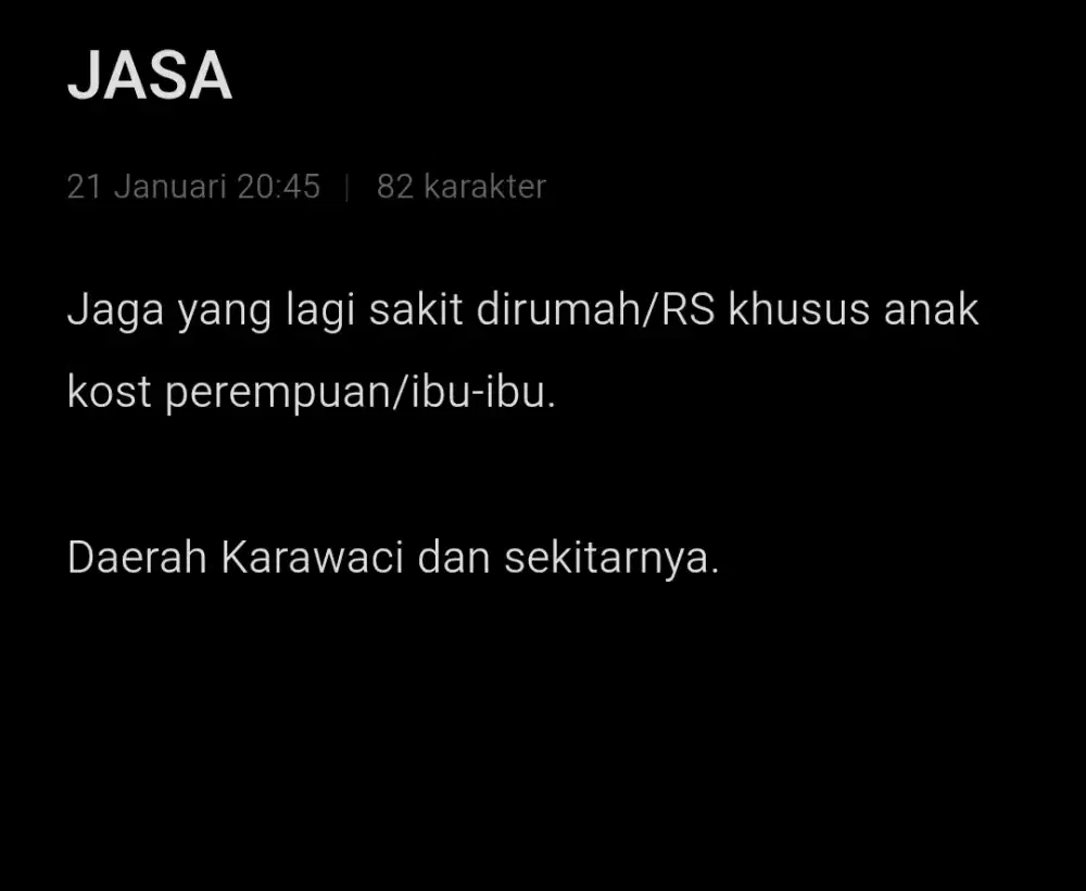 Jasa Asisten Dadakan