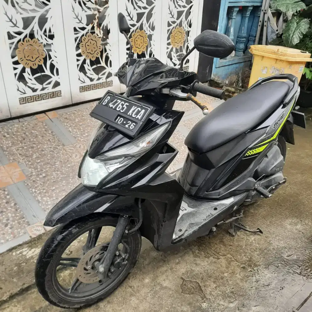 Honda Beat ECO 2016 ss lengkap mesin bagus plat Bekasi Kota, Stater On