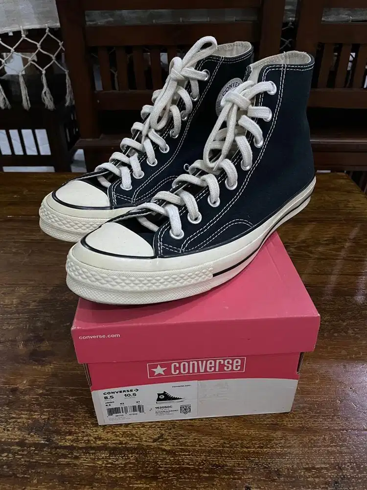 Converse Chuck Taylor 70s Hi Black Egret Ori Store Solo Paragon