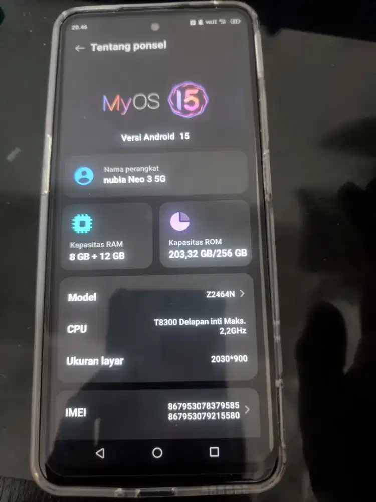 Nubia Neo 3 5G memori 256