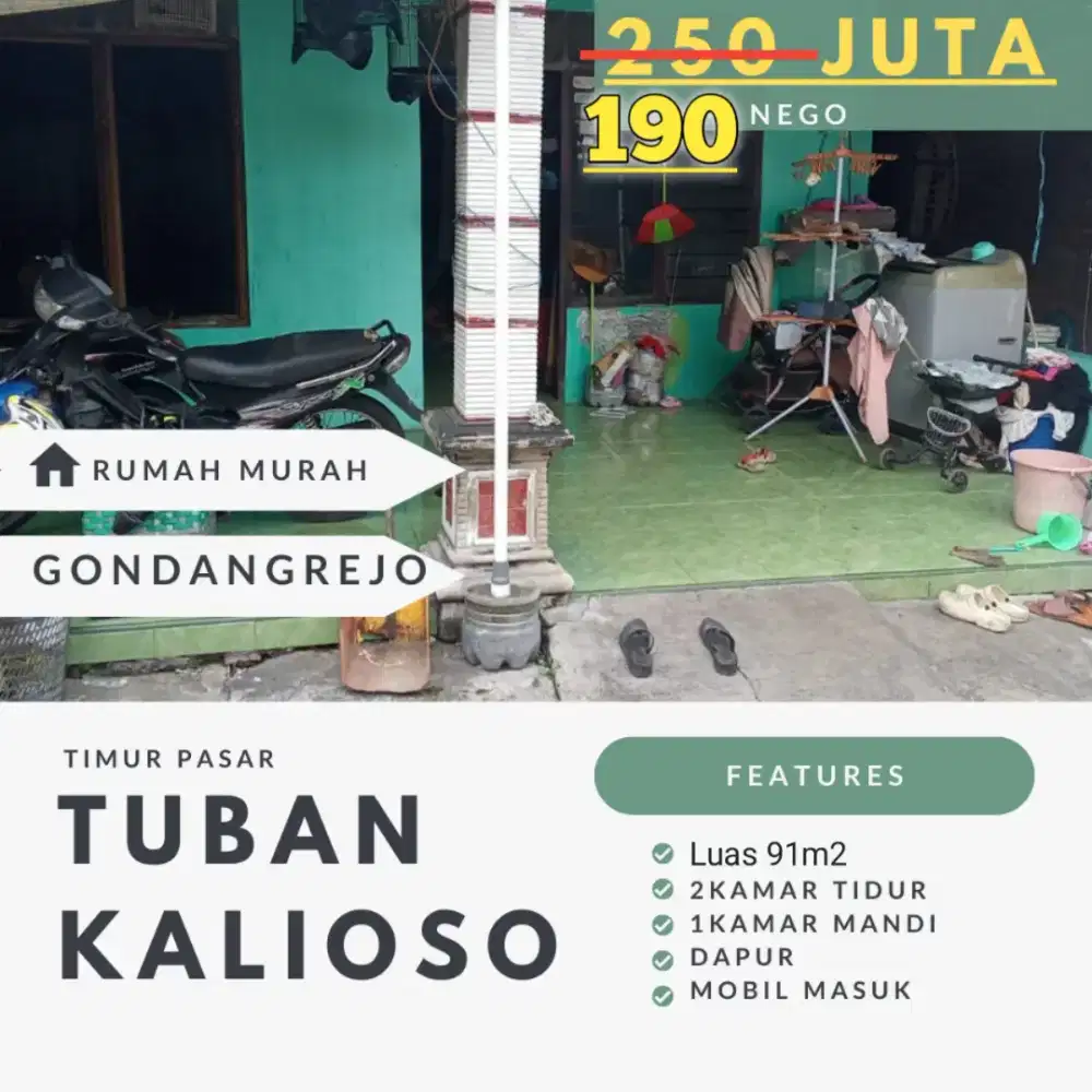 Rumah murah 91 kalioso