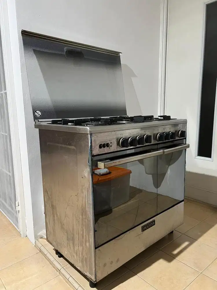 Kompor Gas MODENA Freestanding 6 Tungku + Oven 90 cm | Second