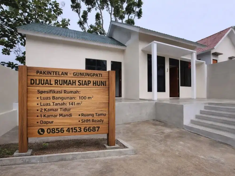 Rumah baru siap huni pakintelan bisa KPR  legalitas komplit bisa KPR DP suka suka