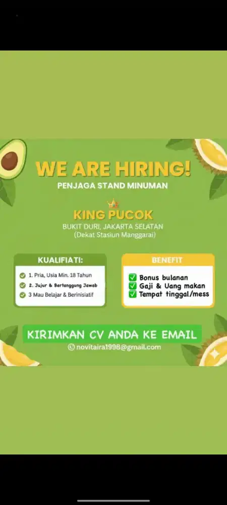 Jaga Stand Minuman