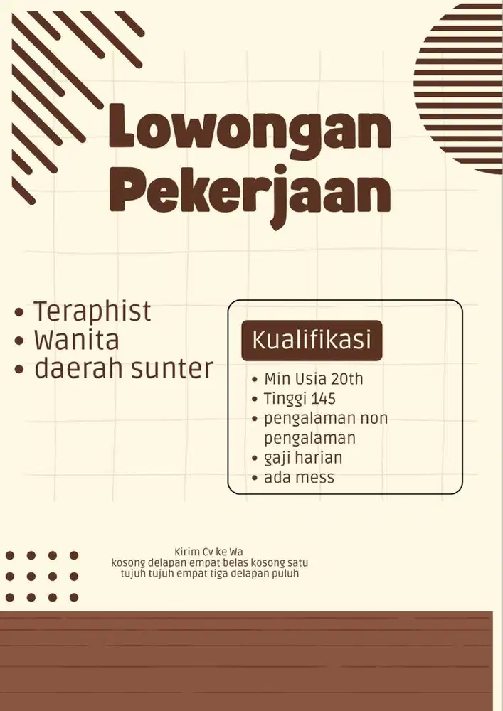 Lowongan Therapist
