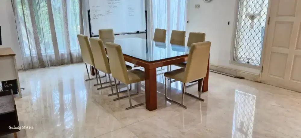 Meja Makan/Meeting Cellini Max Kursi 8 Jumbo Istimewa Uk.273x127x80