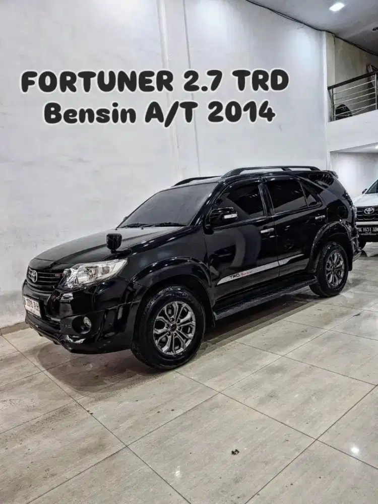 (TDP 8JT) FORTUNER 2.7 TRD Bensin Automatic 2014 / 2015 hitam toyota