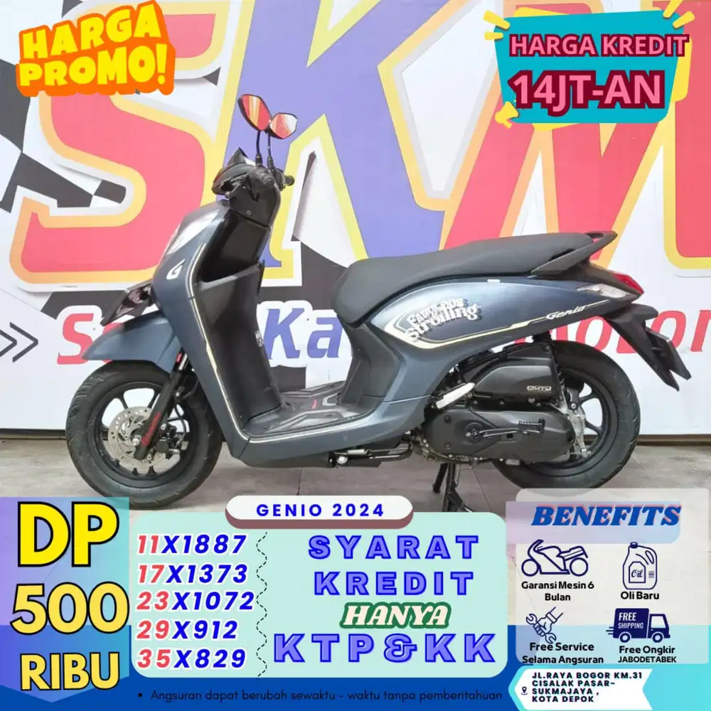 Dp 500rb - bawa pulang genio 2024 bekas rasa baru