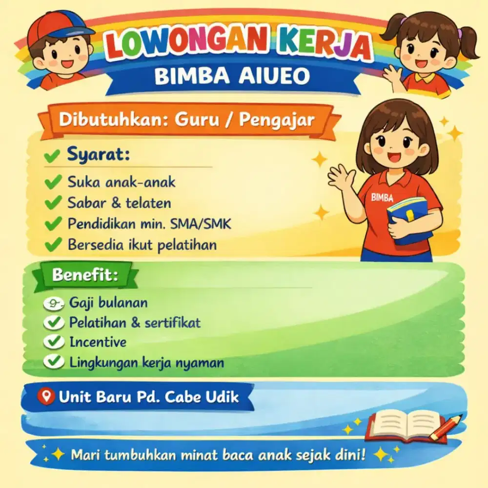 LOWONGAN KERJA BIMBA AIUEO