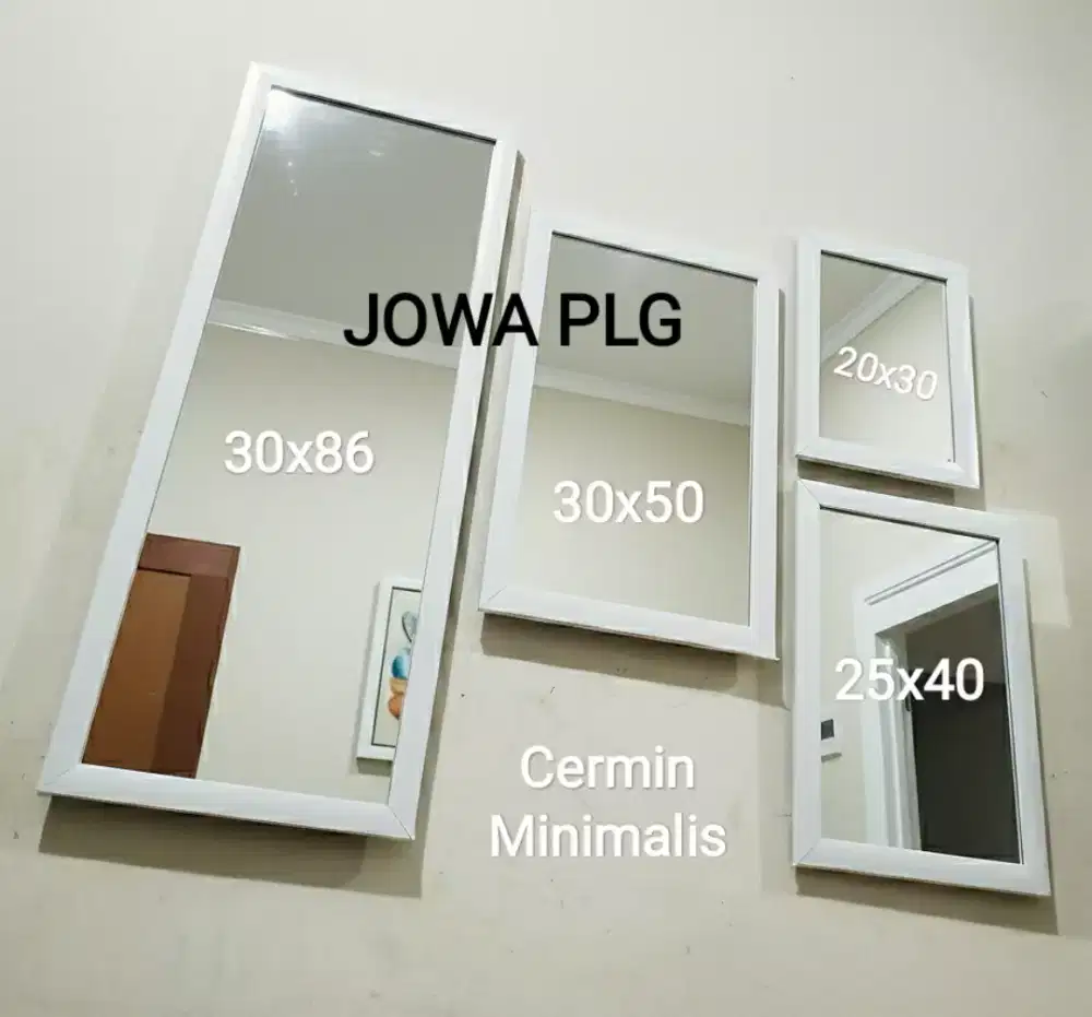 Cermin kaca bayang minimalis