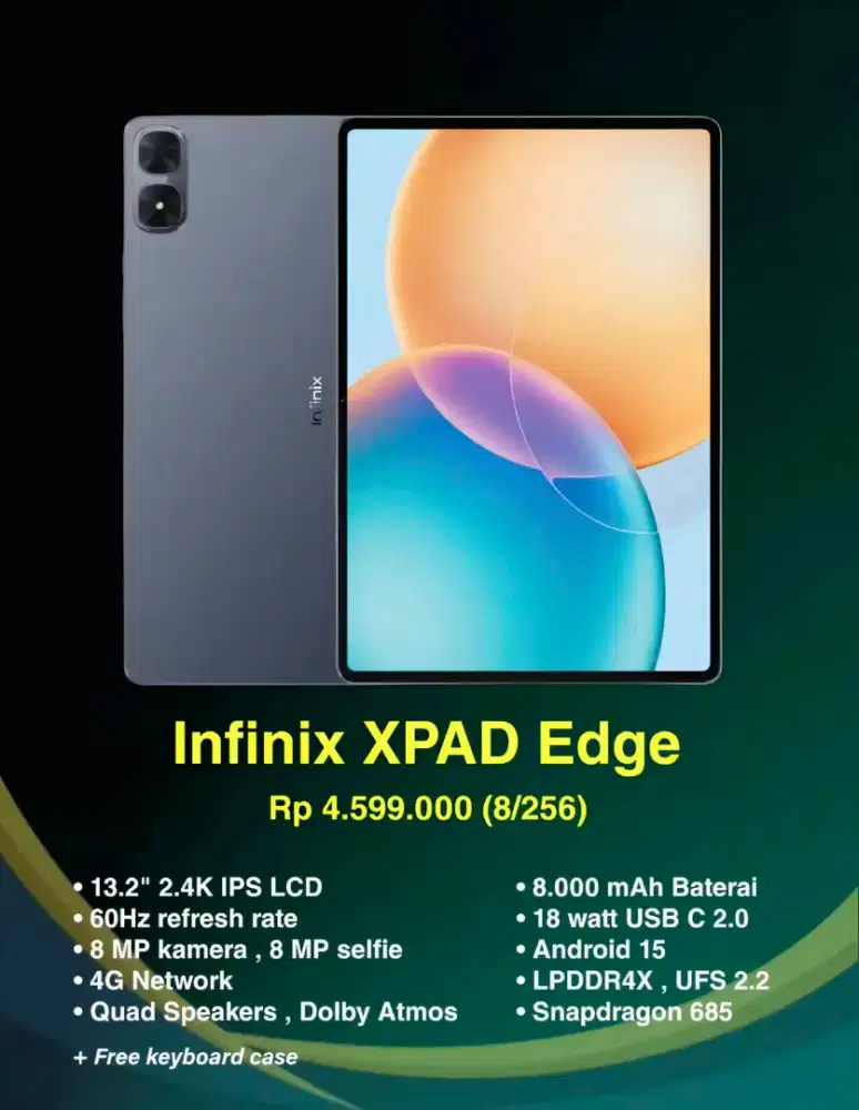 POV: Punya Tab Layar Gede Cuma 4 Juta! Infinix Xpad Edge 8/256GB