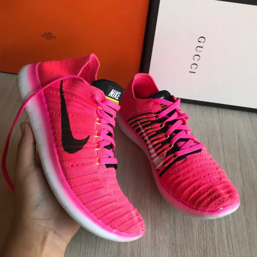 Nike Free RN Flyknit sepatu running sport second size 39