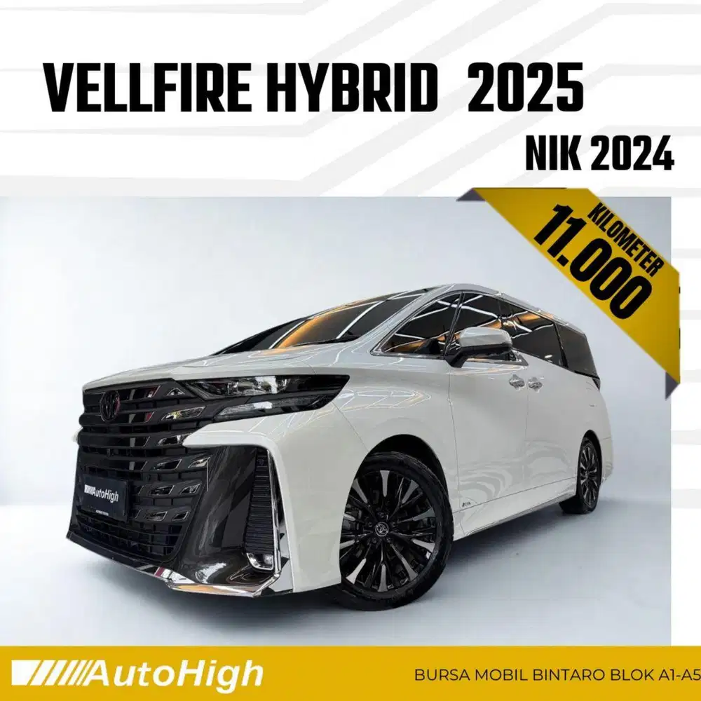 DP10% [Km11.000] Vellfire VIP Hybrid 2024 White Reg 2025 #AUTOHIGH