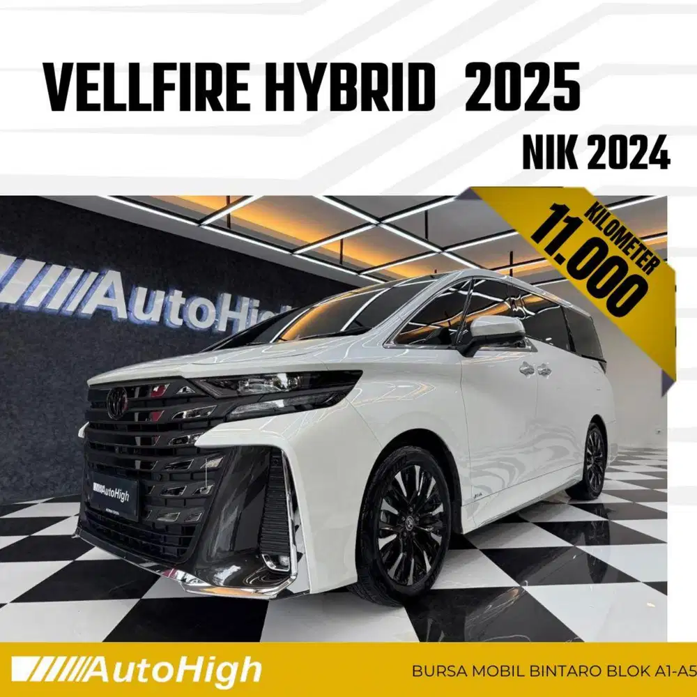DP10% [Km11.000] Vellfire VIP Hybrid 2024 White Reg 2025 #AUTOHIGH