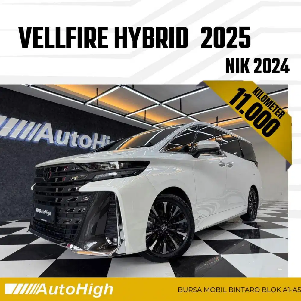 DP10% [Km11.000] Vellfire VIP Hybrid 2024 White Reg 2025 #AUTOHIGH