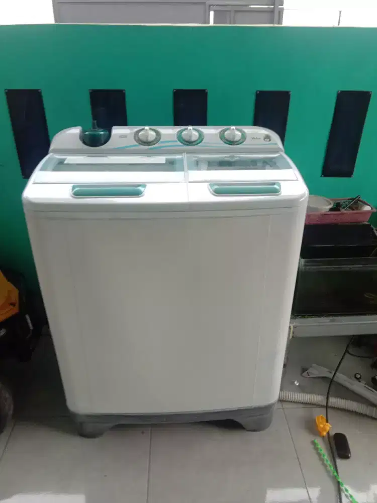 Jual mesin cuci merk Sanken kpsitas 9kg fungsi normal