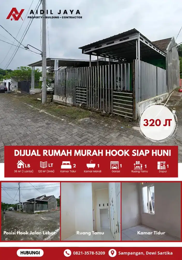 Rumah Hook Murah Di Sampangan Dewi Sartika
