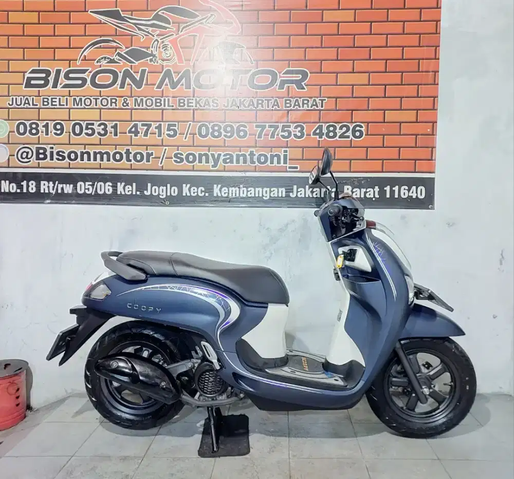 MEWAH KM 8RB! HONDA SCOOPY FI CBS ISS ALARM 110 THN 2025 WARNA BIRU