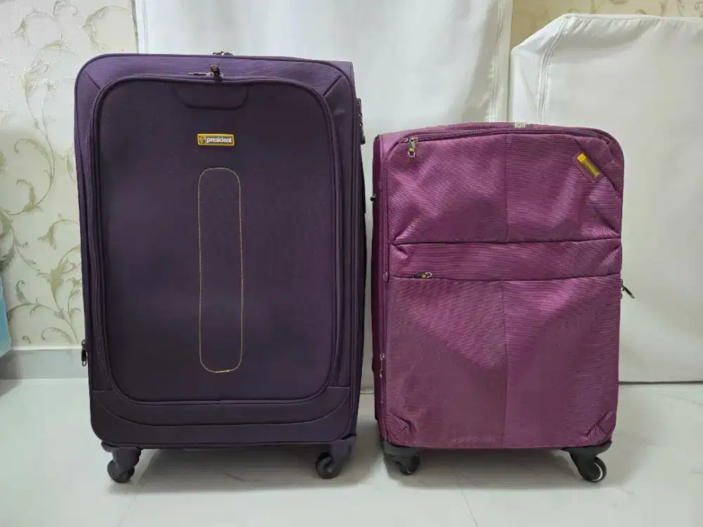 1 Set = 2 Pcs Koper President Ukuran 28 Dan 24 Warna Purple.