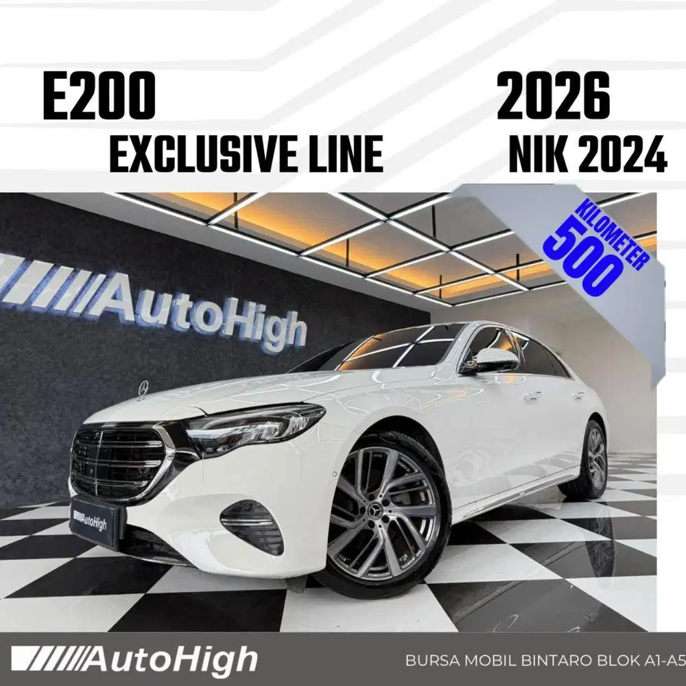 DP10% [Km.500 Perak] E200 Exclusive 2024 White Reg 2025 #AUTOHIGH