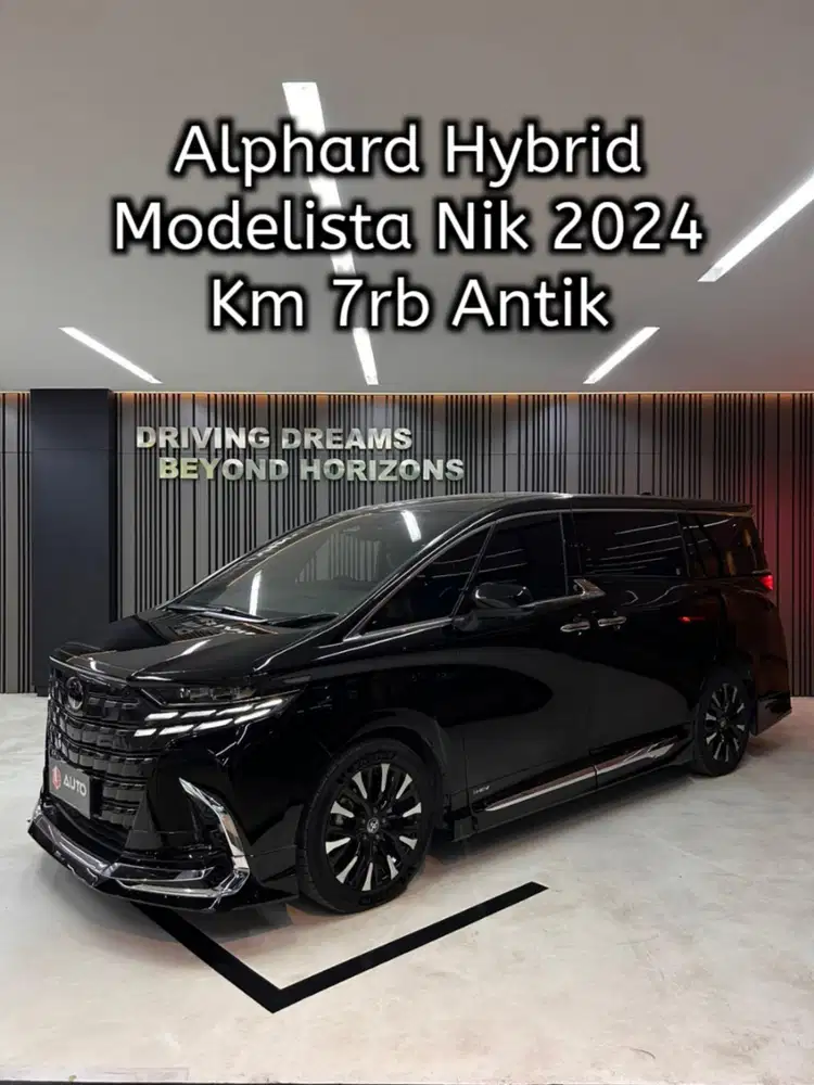 Alphard 2.5 HEV Hybrid Modelista 2025 Hitam Km7rb Nik 2024 B1355JG
