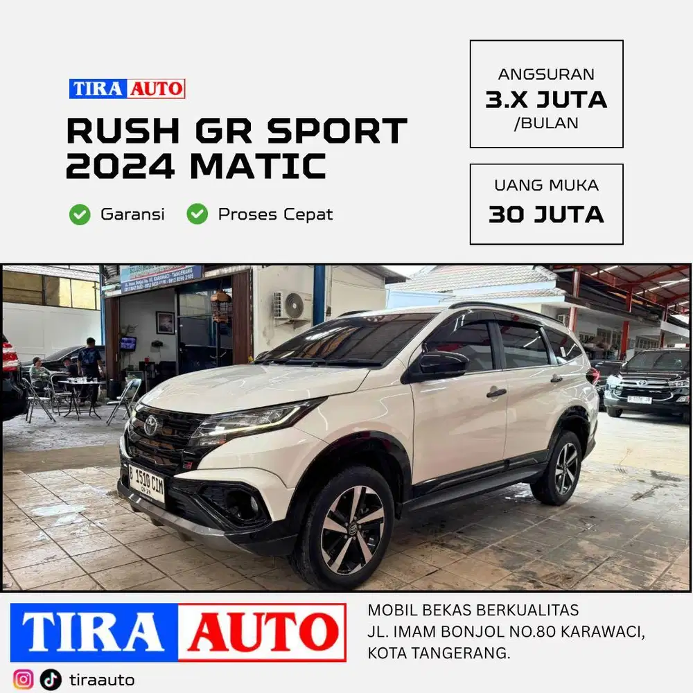 New Toyota Rush Matic GR Sport Putih Genap S AT TRD