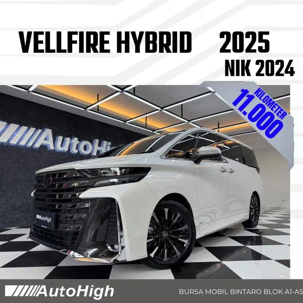 DP10% [Km11.000] Vellfire VIP Hybrid 2024 White Reg 2025 #AUTOHIGH