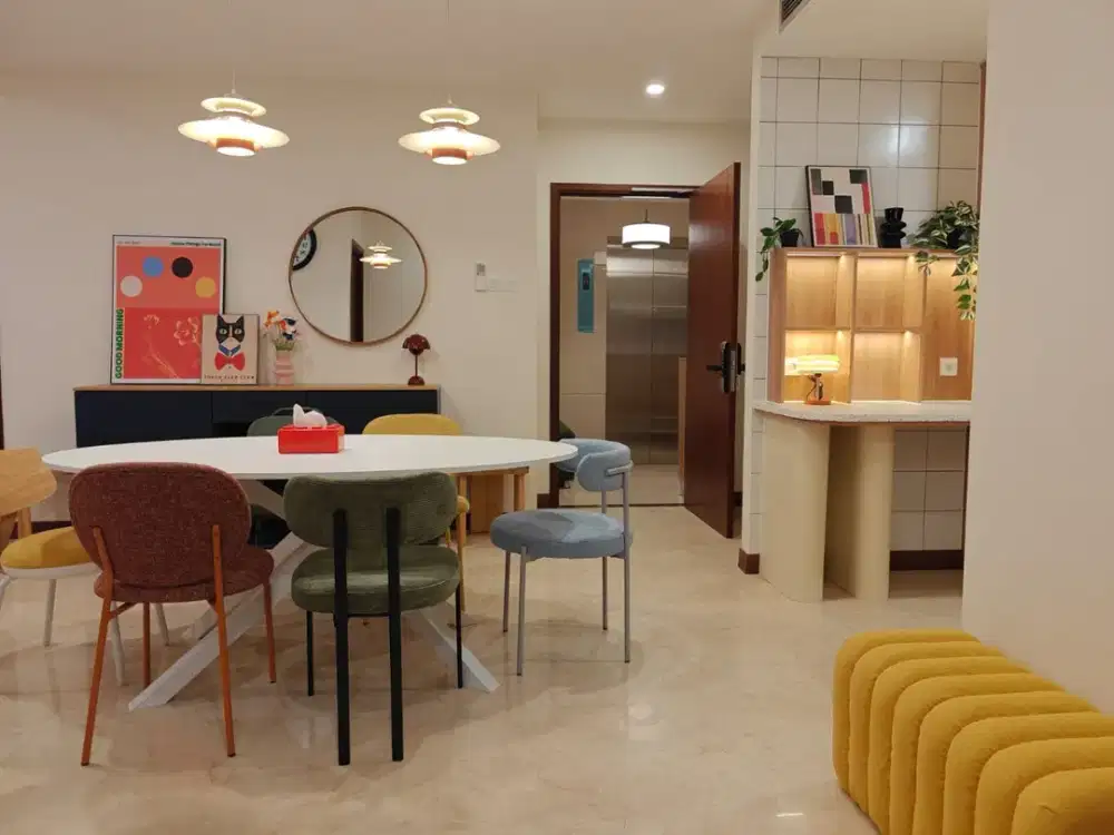 Apartemen 3BR Siap Huni Furnish di Hegarmanah Residence