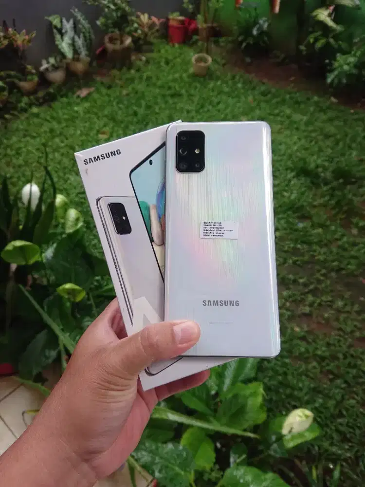 Samsung A71 Ram 8/128Gb fullset fisik mulus