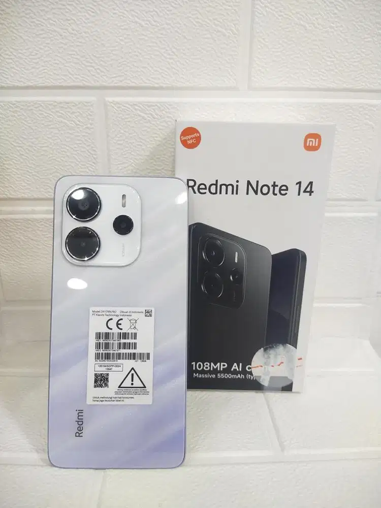 Redmi note 14 8/128 super like new grs panjang full original