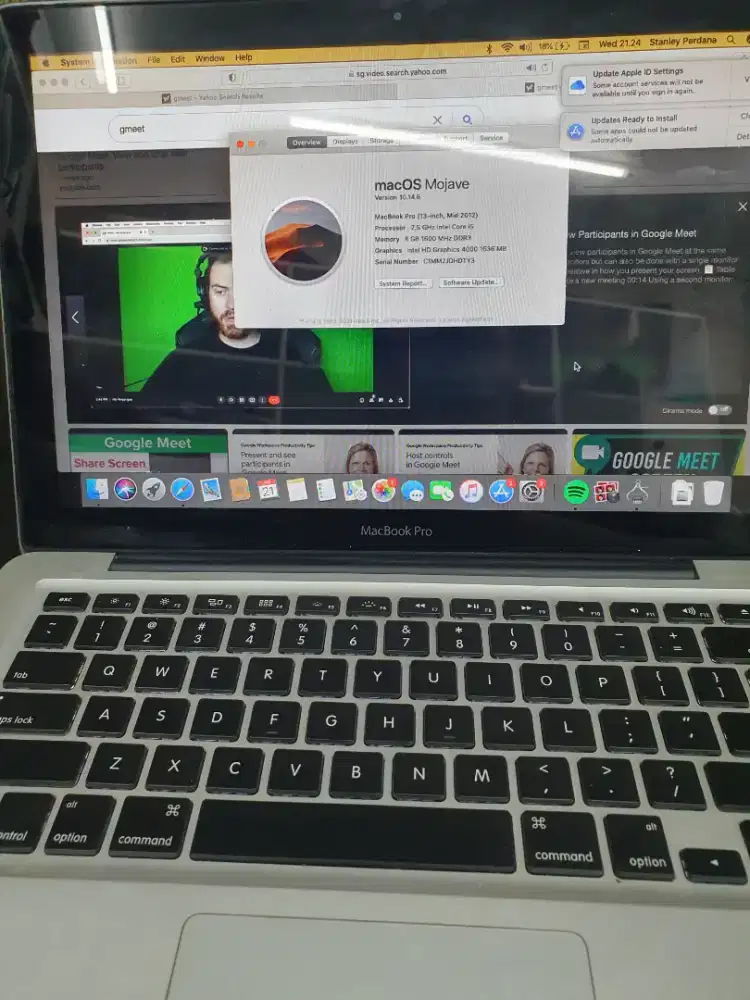 Macbook Pro 13inc md101 ram8gb ssd 500gb