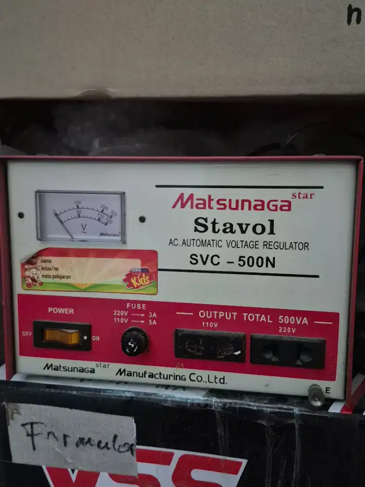 Dijual stabilizer listrik